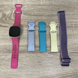Fitbit Versa 3 Smart Watch Bundle Parts Only Charger Bands